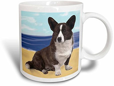 

3dRose Cardigan Welsh Corgi, 15-Ounce Ceramic Mug(60 ml), Multicolor
