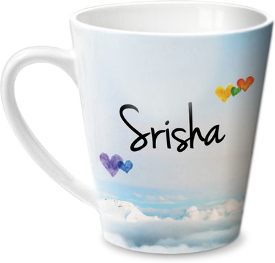 

Hot Muggs Simply Love You Srisha Conical Ceramic Mug(350 ml)