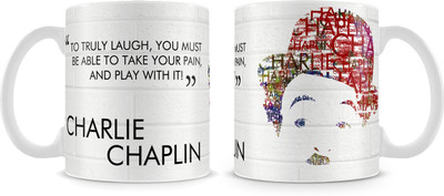 

Posterboy Charlie Chaplin Brick Ceramic Mug(350 ml), Multicolor