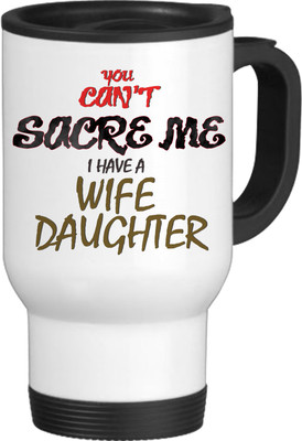 56% OFF on TIED RIBBONS You Can't Sacre Me White-Travel Ceramic Coffee Mug(600 ml)