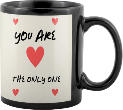 

SKY TRENDS Valentine Gifts For Special Girlfriend,Boyfriend,Wife,Husband,design 162 Ceramic Mug(325 ml), Black