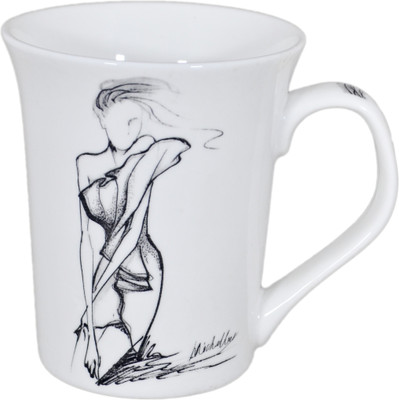 

Babysid Collections Girl Art Print Porcelain Mug(250 ml), Multicolor