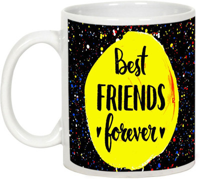 

ME&YOU Friendship Day Gifts - Sparkling Best Friends Forever Ceramic Mug(325 ml), White