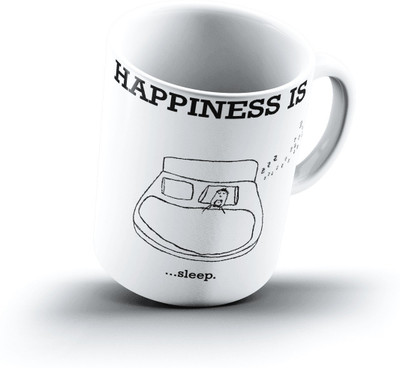 

Ucard Happiness Is2163 Bone China, Ceramic, Porcelain Mug(325 ml)