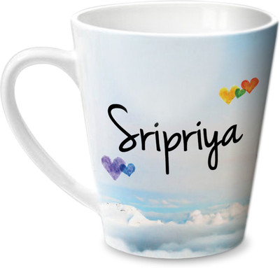 

Hot Muggs Simply Love You Sripriya Conical Ceramic Mug(350 ml)