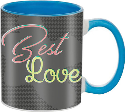 

SKY TRENDS Beautiful Special and Best Happy Valentine Gifts for Boyfriend Girlfriend Fiance Wife Husband Friends Birthday Anniversary124 Ceramic Mug(325 ml), Blue