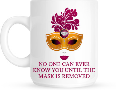 

HuppmeGift Mask White Ceramic Mug(350 ml)