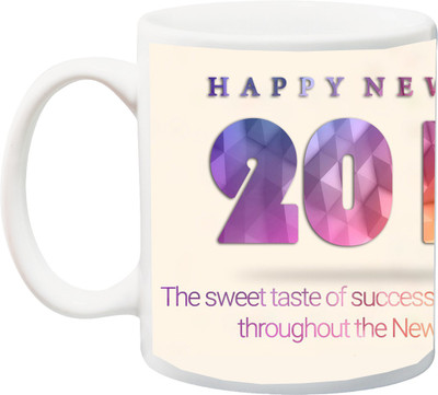 

ME&YOU New Year Gifts;Wishing all the Sucess In Coming 2017 Printed Ceramic Mug(325 ml), Multicolor