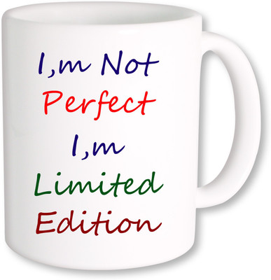 

PhotogiftsIndia I M Not Perfect Coffee Ceramic Mug(350 ml), Multicolor