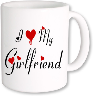 

PhotogiftsIndia I Love My Girlfriend 02 Ceramic Mug(325 ml), Multicolor