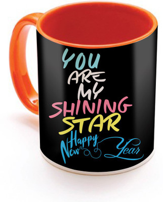 

SKY TRENDS New Year & Christmas Gift For Boyfriend Girlfriend Husband Wife Design COD029 Ceramic Mug(325 ml), Multicolor