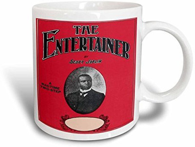

3dRose mug_170205_2 The Entertainer by Scott Joplin a Ragtime Two Step Ceramic, 15 oz, White Ceramic Mug(60 ml), Multicolor