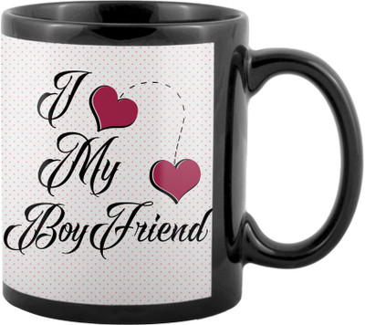 

SKY TRENDS World's Best Gifts For Valentine Girlfriend Boyfriend Friend Husband Wife Anniversary & Birthday Design Code 082 Ceramic Mug(325 ml), Black