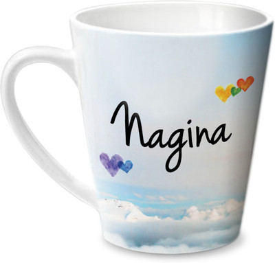 

Hot Muggs Simply Love You Nagina Conical Ceramic Mug(350 ml)