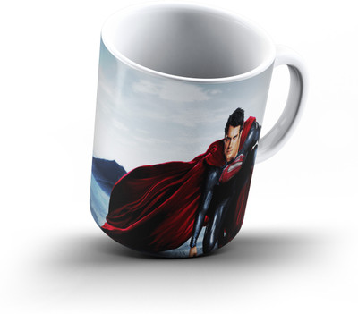

Ucard Man Of Steel Super Man982 Bone China, Ceramic, Porcelain Mug(325 ml), Multicolor