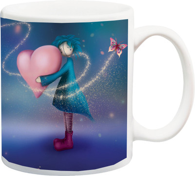

ME&YOU Gift for Husband/Wife/Boyfriend/Girlfriend/Couple On Valentine's Day Or Anniversary;Special Beautiful 3D Printed Ceramic Mug(325 ml), Multicolor