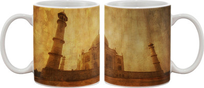 

Artifa Taj Mahal Vintage Porcelain, Ceramic Mug(350 ml), Multicolor