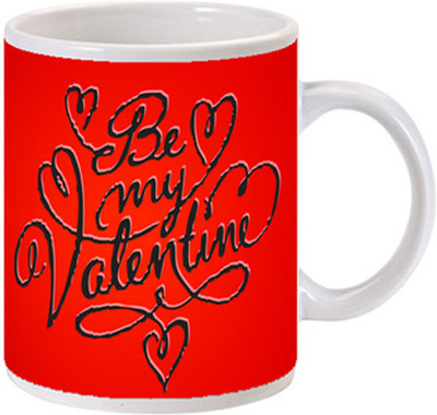 

Allthingscustomized Valentines Day Plain Ceramic Mug, Multicolor