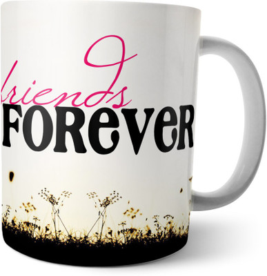 

Chiraiyaa Happy Friendship Day - friends forever - friends together Ceramic Mug(300 ml), Multicolor