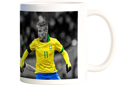 

Rangeele Inkers Neymar JR HDR Ceramic Mug(300 ml), Multicolor