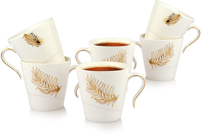 

Buono Casa Ceramic(White, Pack of 6)