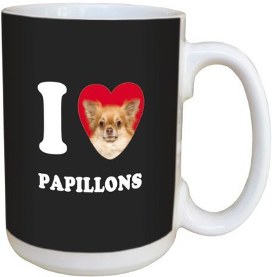 

Tree Free Free Greetings LM45095 I Heart Papillons Ceramic with Full-Sized Handle, 15-Ounce, Tan Ceramic Mug(60 ml), Multicolor