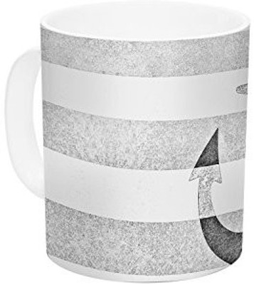 

Kess InHouse InHouse Monika Strigel Stone Vintage Anchor Gray White Grey Ceramic Coffee, 11 oz, Multicolor Ceramic Mug(60 ml)