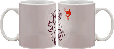 

Artifa Orange Bird Flying Porcelain, Ceramic Mug(350 ml), Multicolor