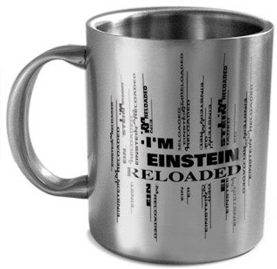 

Hot Muggs I'm Einstein Reloaded - Message Stainless Steel Mug(350 ml), Silver