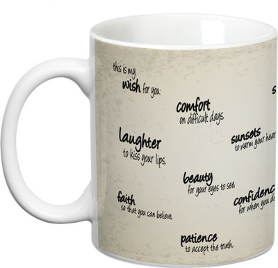 

Prithish My Wish For you Ceramic Mug(330 ml), Multicolor