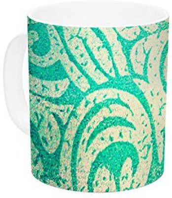 

Kess InHouse InHouse Alveron Spring Paisley Ceramic Coffee, 11 oz, Multicolor Ceramic Mug(60 ml)