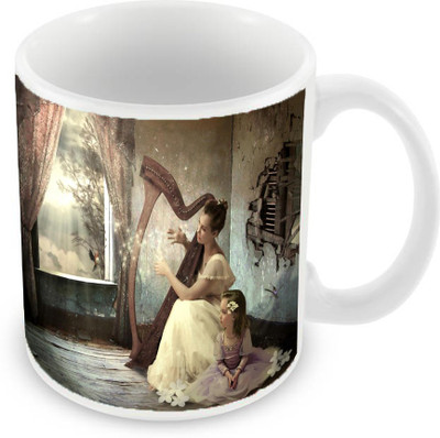 

Sleep Nature's SN-MG-282 Ceramic Mug(350 ml), Multicolor