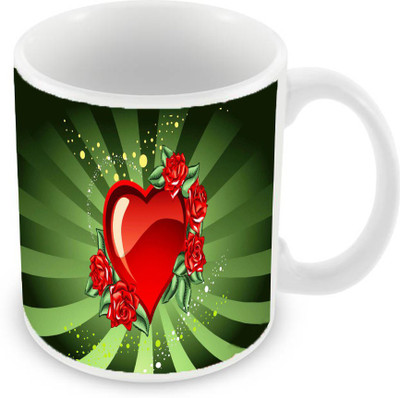 Sleep Nature's SN-MG-962 Ceramic Mug(350 ml), Red
