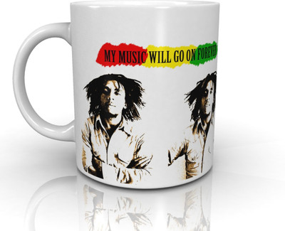 

Bravado Bob Marley My Music Will Go On Forever (Officially Licensed) Ceramic Mug(350 ml)