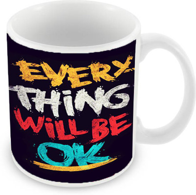 

Sleep Nature's SN-MG-1014 Ceramic Mug(350 ml), Multicolor