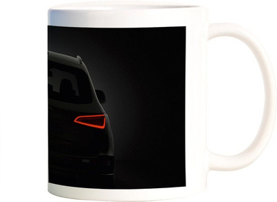 

Rangeele Inkers Stylish Black car Back Ceramic Mug(300 ml), Multicolor