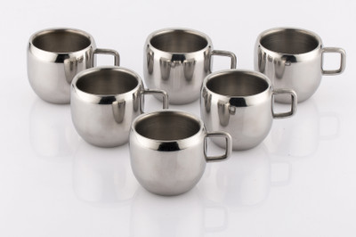 

Mahavir Love Stainless Steel(Silver, Pack of 6)
