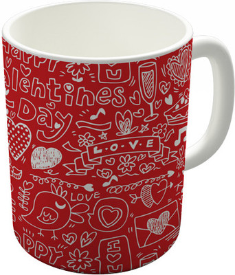 

Shaildha V063 Ceramic Mug(350 ml), Multicolor