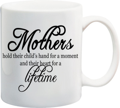 

ME&YOU Gift for Mom/Mummy/Mother/Mum on anniversary/Birhday; mother moment lifetime printed Ceramic Mug(325 ml), Multicolor