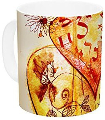 

Kess InHouse InHouse Marianna Tankelevich Tree of Love Ceramic Coffee, 11 oz, Multicolor Ceramic Mug(60 ml)