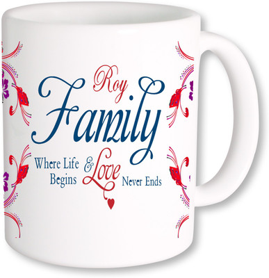 

PhotogiftsIndia Roy Family Ceramic Mug(325 ml), Multicolor