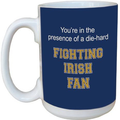 

Tree-Free Greetings Greetings lm44832 Fighting Irish College Basketball Ceramic with Full-Sized Handle, 15-Ounce Ceramic Mug(60 ml), Multicolor