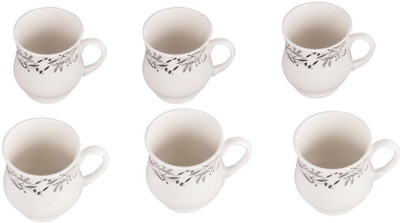 

Clay Creations Clay Creations Bone China Coffees 4 - 6 Pieces Bone China Mug(250 ml, Pack of 2)