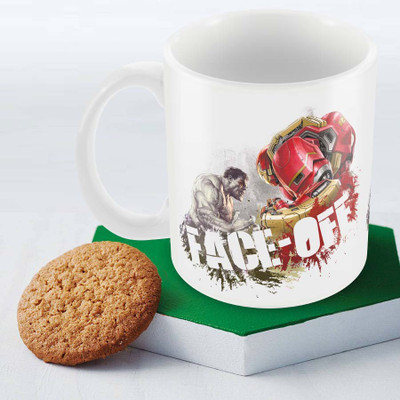 

Posterboy Face Off - Avengers Officially Licensed (Pack Of 1) Ceramic Mug(350 ml), Multicolor