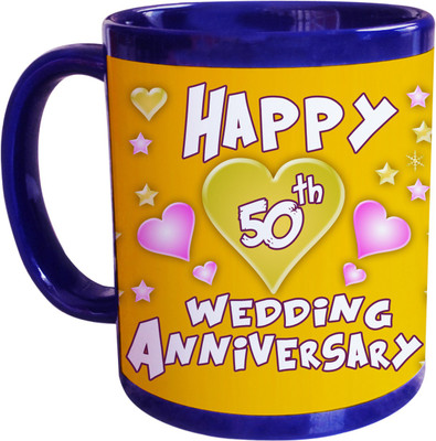 66% OFF on SajawatHomes 50th Wedding Anniversary Coffee Ceramic Coffee Mug(350 ml) 66% OFF on SajawatHomes 50th Wedding Anniversary Coffee Ceramic Coffee Mug(350 ml)