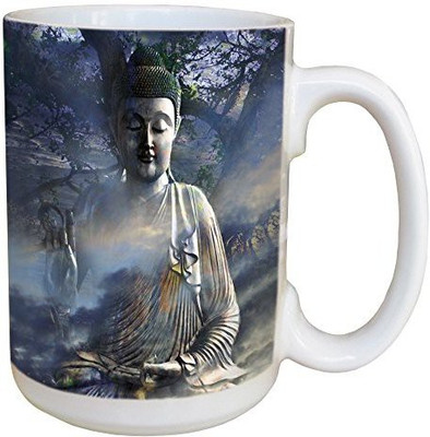 

Tree-Free Greetings Greetings 45488 Christopher Beikmann Universal Flow Ceramic with Full-Sized Handle, 15-Ounce Ceramic Mug(60 ml), Multicolor