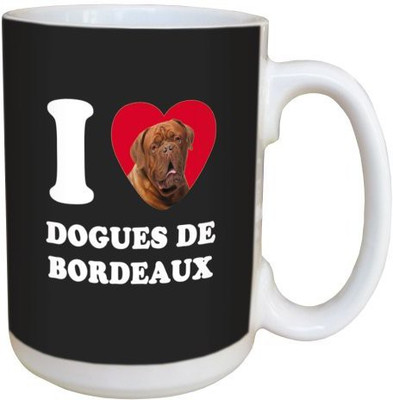 

Tree Free Free Greetings LM45043 I Heart Dogues De Bordeaux Ceramic with Full-Sized Handle, 15-Ounce Ceramic Mug(60 ml), Multicolor