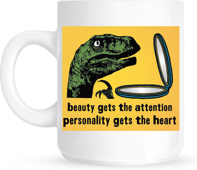 

HuppmeGift Personality White Ceramic Mug(350 ml)