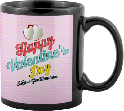 

SKY TRENDS Valentine Gifts For Special Girlfriend,Boyfriend,Wife,Husband,design 209 Ceramic Mug(325 ml), Black