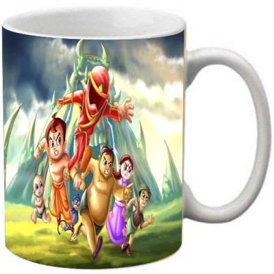 

Maison N Mode Chhota Bheem Fight Coffee Ceramic Mug(330 ml), Multicolor